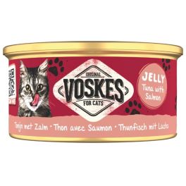 VOSKES Jelly Tuna with Salmon 85 g 100% tuńczyk z łososiem w galaretce, karma uzupełniająca dla kota