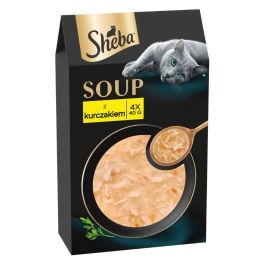 SHEBA Soup z kurczakiem 4x40 g uzupełniająca mokra karma dla kotów