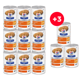 HILL'S Prescripition Diet Canine c/d Multicare 9x370g + 3 puszki GRATIS!
