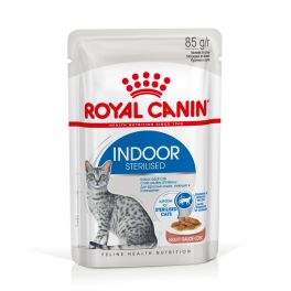ROYAL CANIN Indoor Sterilised w sosie, karma mokra w sosie dla kotów dorosłych, sterylizowanych, przebywających wyłącznie w domu 85 g