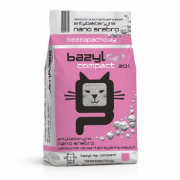 BAZYL Ag+ Compact 20 l żwirek z nanosrebrem dla kota