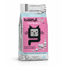 BAZYL Ag+ Compact Fresh 10 L żwirek bentonitowy z nano srebrem o swieżym zapachu dla kota