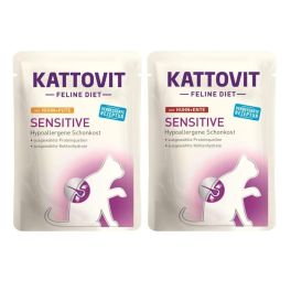 KATTOVIT Feline Diet Sensitive 20x85g MIX Kurczak i Kaczka / Indyk