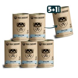 PAKA ZWIERZAKA Karma dziczyzna i łosoś dla psa 6 x 400 g 5+1 GRATIS