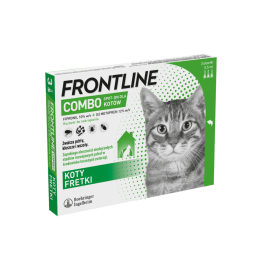 FRONTLINE COMBO Spot-On dla kotów i fretek 3 pipetki