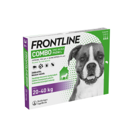 FRONTLINE Combo Spot-On przeciw kleszczom i pchłom dla dużych psów L (20-40 kg) 3 pipetki