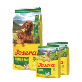 JOSERA Mother and Puppy Salmon with Rice 12,5kg dla szczeniąt, suk w ciąży oraz suk karmiących + 2x900g karmy GRATIS