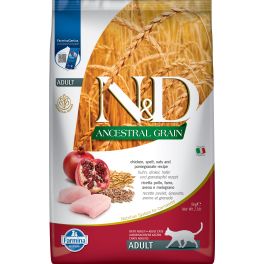 FARMINA N&D Low Grain Chicken & Pomegranate Adult Cat 5 kg kurczak i granat, sucha karma dla kota