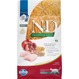 FARMINA N&D low grain chicken & pomegrante adult cat 0.3 kg kurczak i granat sucha karma dla kota