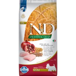 FARMINA N&D Ancestral Grain Chicken & Pomegranate Adult Mini Dog 7 kg kurczak i granat dla psów małych ras