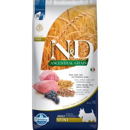 FARMINA N&D Ancestral Grain lamb & blueberry Adult Mini dog 7 kg jagnięcina i jagody karma dla psów małych ras