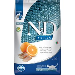 FARMINA N&D Ocean Cat Adult herring and orange 5 kg karma dla kota ze śledziem