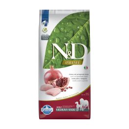 FARMINA N&D Prime dog Adult Medium & Maxi chicken & pomegranate 12 kg bezzbożowa karma z kurczakiem i granatem dla psów średnich i dużych ras
