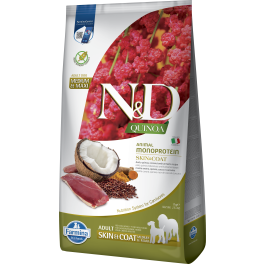 FARMINA N&D Quinoa Dog Skin&Coat Duck&Coconut Adult Medium&Maxi 7 kg  kaczka i kokos, sucha karma dla psów ras dużych i średnich