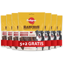 PEDIGREE Ranchos Jerkies przysmaki dla psa z wołowiną 70g 5+2 GRATIS