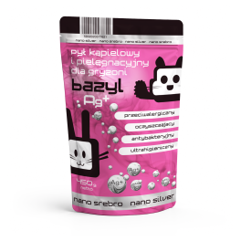 BAZYL Ag+ Bentonitowy pył pielęgnacyjny dla gryzoni 450 g