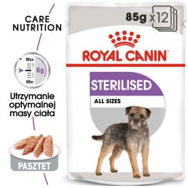 ROYAL CANIN Sterilised karma mokra - pasztet dla psów dorosłych, sterylizowanych 12 x 85 g