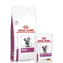 ROYAL CANIN Renal Feline 4 kg sucha karma + karma mokra Renal Feline kurczak 12 x 85g
