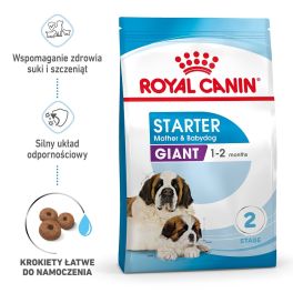 ROYAL CANIN Giant Starter Mother&Babydog 15 kg karma sucha dla suk w ciąży i laktacji oraz szczeniąt, od 4 do 8 tygodnia życia, ras olbrzymich