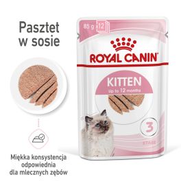 ROYAL CANIN Kitten 12x85 g pasztet karma mokra pasztet dla kociąt do 12 miesiąca życia