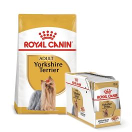 ROYAL CANIN Yorkshire Terrier Adult 7.5 kg karma sucha + karma mokra 12 x 85g
