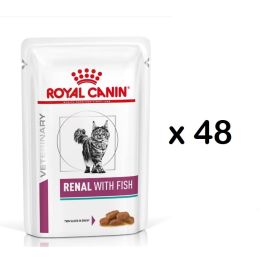 ROYAL CANIN Renal Feline Fish 48 x 85 g karma mokra dla kotów z przewlekłą niewydolnością nerek