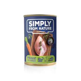 SIMPLY FROM NATURE Mokra karma dla psa Bażant z marchewką 400 g