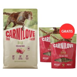 CARNILOVE True Fresh Dog Duck Adult 12 kg ze świeżą kaczką dla psów + CARNILOVE Dog Soft Snack Duck 2x200g GRATIS