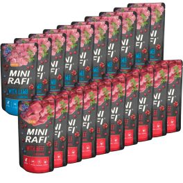 RAFI Mini Mix smaków z wołowiną i jagnięciną 20x150 g mokra karma dla psów małych ras