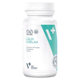 VET EXPERT Calm&Relax Objawy Stresu Suplement diety dla psa i kota 30 kapsułek