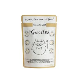 GUSSTO Fresh Calf and Rabbit 85 g świeża cielęcina i królik, mokra karma dla kotów