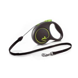 FLEXI Black Design S Cord 5 m green smycz automatyczna