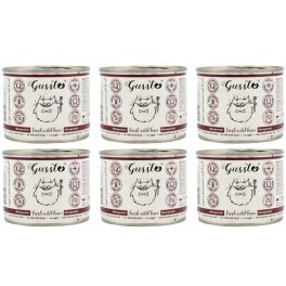 GUSSTO Cat Fresh Wild Boar mokra karma dla kotów dzik 6x200 g