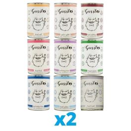 GUSSTO Cat mix smaków 18x400 g