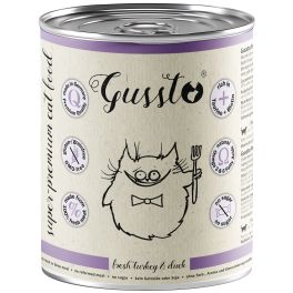 GUSSTO Fresh Turkey and Duck 400 g świeży indyk i kaczka, mokra karma dla kotów 
