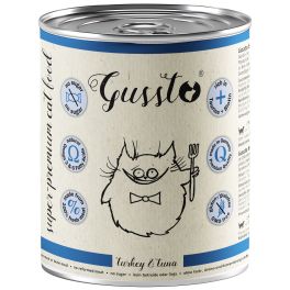 GUSSTO Fresh Turkey and Tuna 400 g świeży indyk i tuńczyk, mokra karma dla kotów