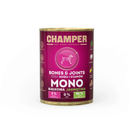 CHAMPER Bones Joints Jagnięcina monobiałkowa karma dla psa 400 g