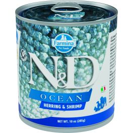 FARMINA N&D Ocean Dog Herring, shrimps 285 g śledź i krewetki, mokra karma dla psa