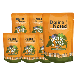DOLINA NOTECI Superfood kaczka i wołowina mokra karma dla kotów 10x85 g