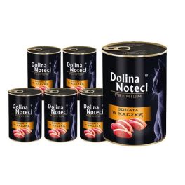 DOLINA NOTECI Premium Bogata w kaczkę karma dla dorosłych kotów 12x400 g