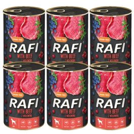 RAFI Beef z wołowiną mokra karma dla psa 6x400 g