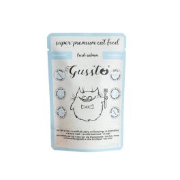 GUSSTO Fresh Salmon 85 g świeży łosoś, monoproteinowa mokra karma dla kotów 
