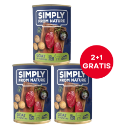 SIMPLY FROM NATURE Mokra karma dla psa Kozina z ziemniakami 400g (2+1 GRATIS)