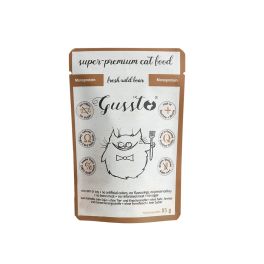 GUSSTO Fresh Wild Boar 85 g świeży dzik, monoproteinowa mokra karma dla kotów 