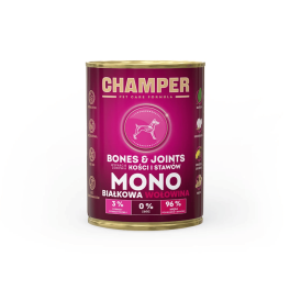CHAMPER Bones Joints Wołowina monobiałkowa karma dla psa 400 g