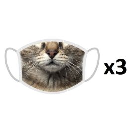FERA 3x Maseczka ochronna Kot