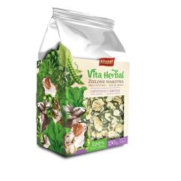 VITAPOL Vita Herbal mieszanka uzupełniająca dla gryzoni i królika zielone warzywa 150 g
