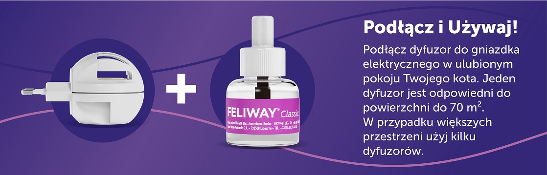 FELIWAY Classic Dyfuzor + Wkład feromony na uspokojenie dla kota