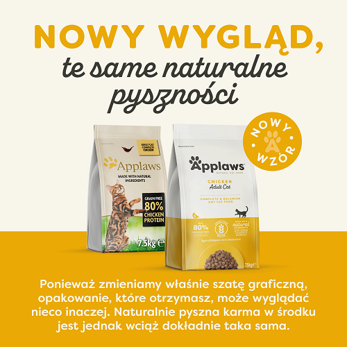 APPLAWS Adult Chicken bezzbożowa karma dla dorosłych kotów z kurczakiem 7,5 kg