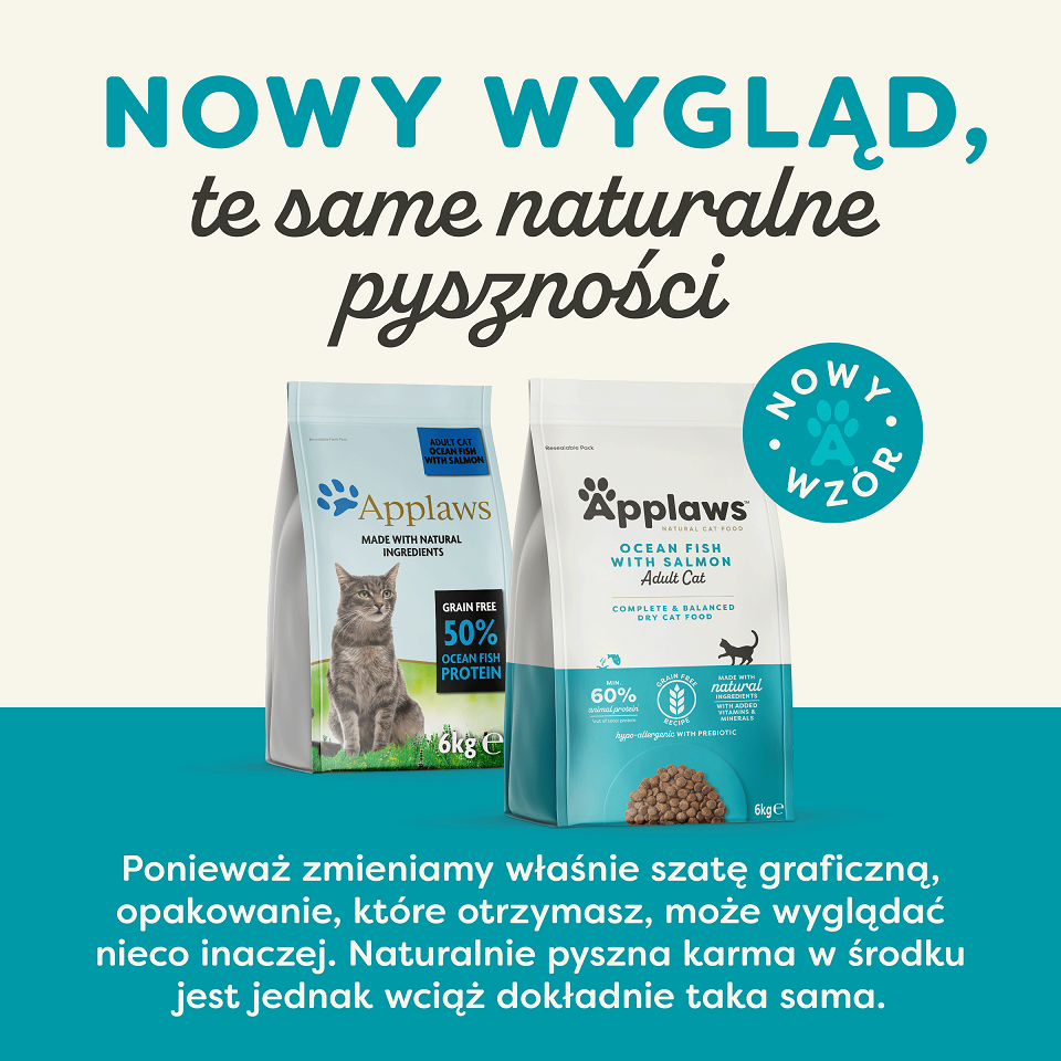 APPLAWS Adult Cat Ocean Fish and Salmon bezzbożowa karma dla kota z rybami 6 kg